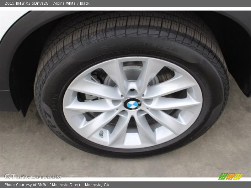 Alpine White / Black 2015 BMW X3 xDrive28i