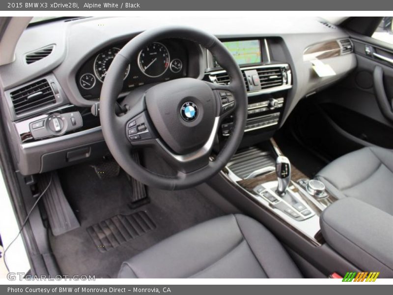 Alpine White / Black 2015 BMW X3 xDrive28i