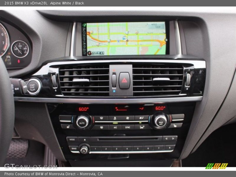 Alpine White / Black 2015 BMW X3 xDrive28i