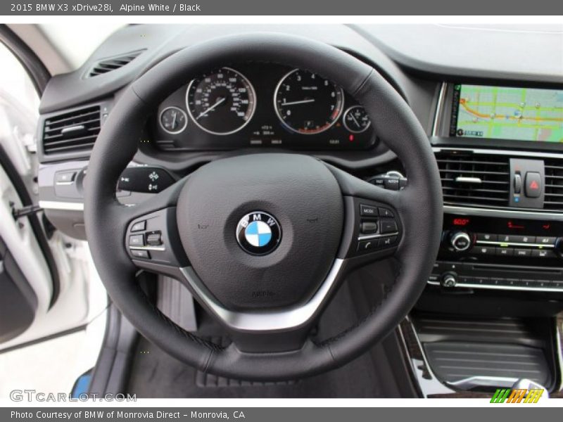 Alpine White / Black 2015 BMW X3 xDrive28i