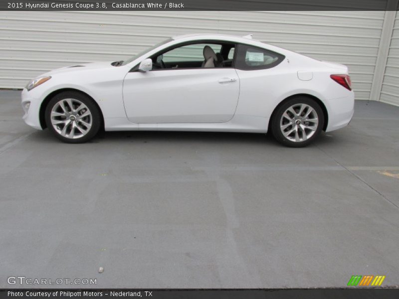 Casablanca White / Black 2015 Hyundai Genesis Coupe 3.8