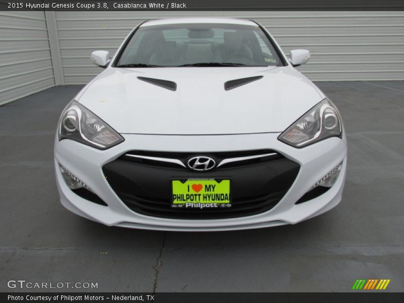 Casablanca White / Black 2015 Hyundai Genesis Coupe 3.8