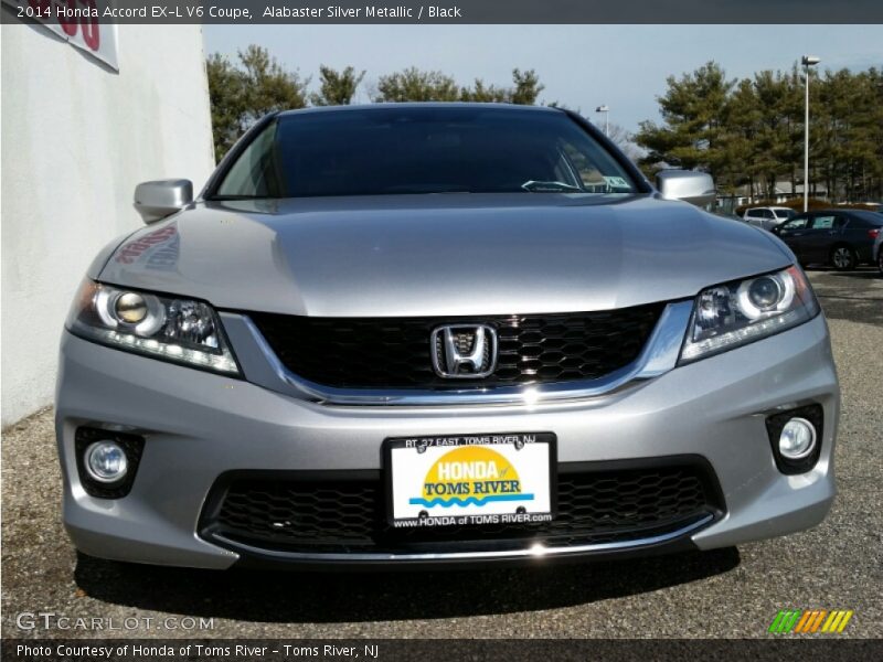 Alabaster Silver Metallic / Black 2014 Honda Accord EX-L V6 Coupe
