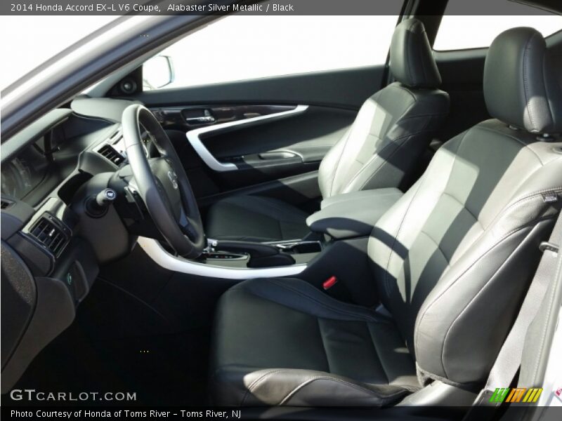 Alabaster Silver Metallic / Black 2014 Honda Accord EX-L V6 Coupe