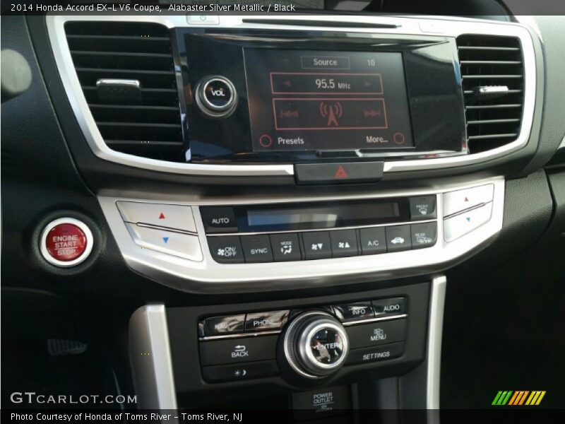 Alabaster Silver Metallic / Black 2014 Honda Accord EX-L V6 Coupe