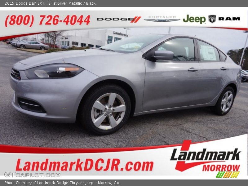 Billet Silver Metallic / Black 2015 Dodge Dart SXT