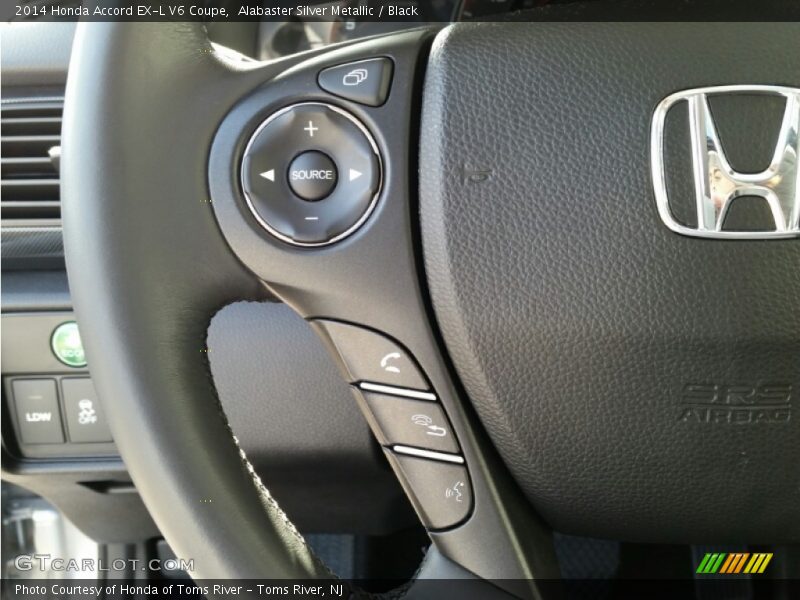 Alabaster Silver Metallic / Black 2014 Honda Accord EX-L V6 Coupe