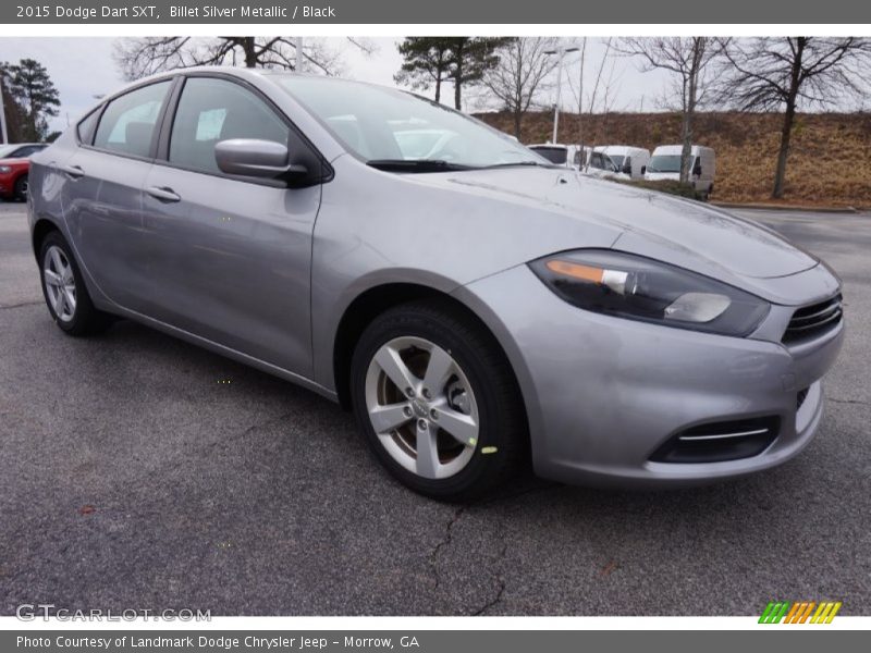 Billet Silver Metallic / Black 2015 Dodge Dart SXT