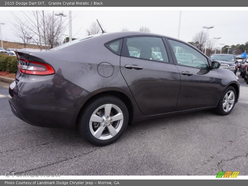 Granite Crystal Metallic / Black 2015 Dodge Dart SXT