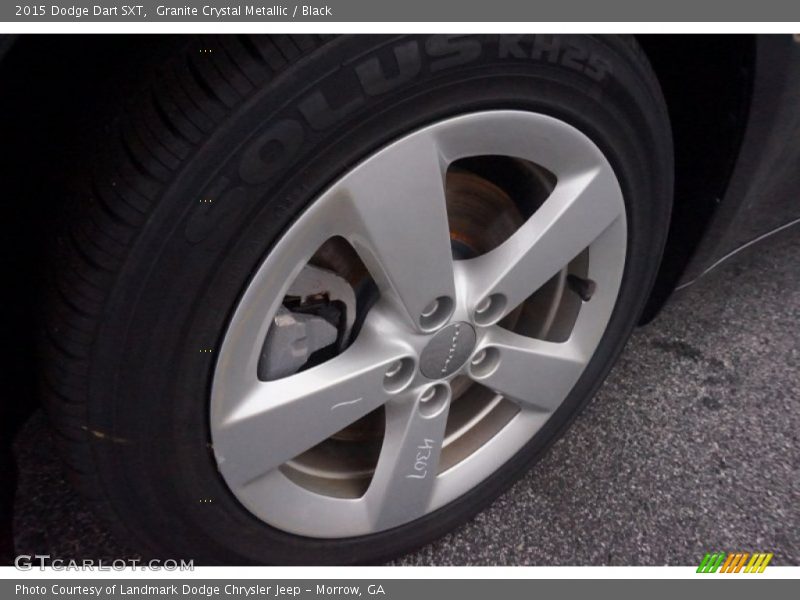 Granite Crystal Metallic / Black 2015 Dodge Dart SXT