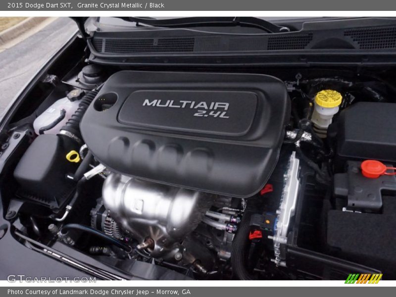 Granite Crystal Metallic / Black 2015 Dodge Dart SXT