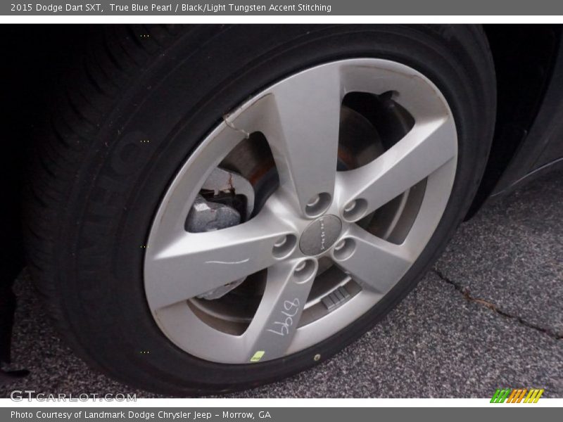 True Blue Pearl / Black/Light Tungsten Accent Stitching 2015 Dodge Dart SXT
