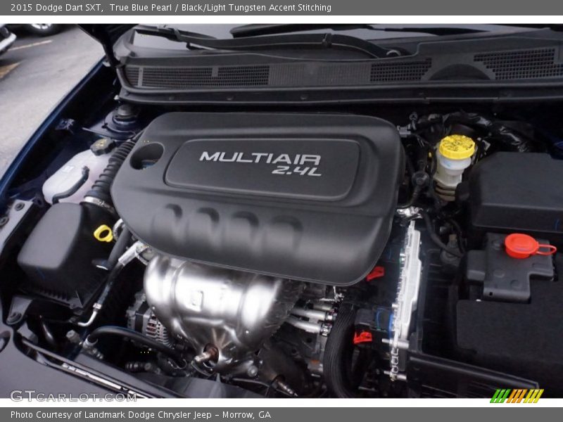 True Blue Pearl / Black/Light Tungsten Accent Stitching 2015 Dodge Dart SXT