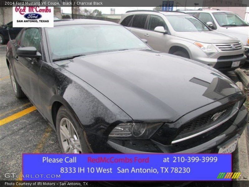 Black / Charcoal Black 2014 Ford Mustang V6 Coupe