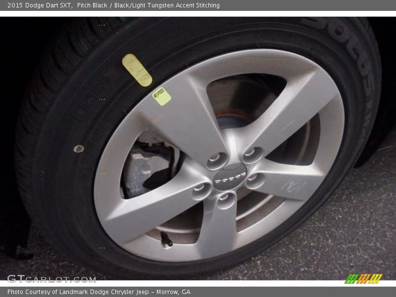 Pitch Black / Black/Light Tungsten Accent Stitching 2015 Dodge Dart SXT