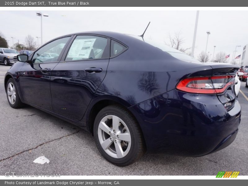 True Blue Pearl / Black 2015 Dodge Dart SXT