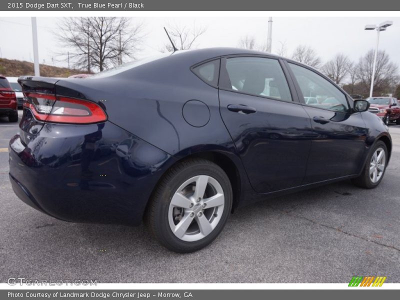 True Blue Pearl / Black 2015 Dodge Dart SXT