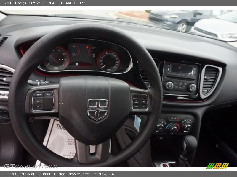 True Blue Pearl / Black 2015 Dodge Dart SXT