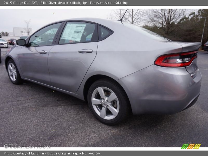 Billet Silver Metallic / Black/Light Tungsten Accent Stitching 2015 Dodge Dart SXT