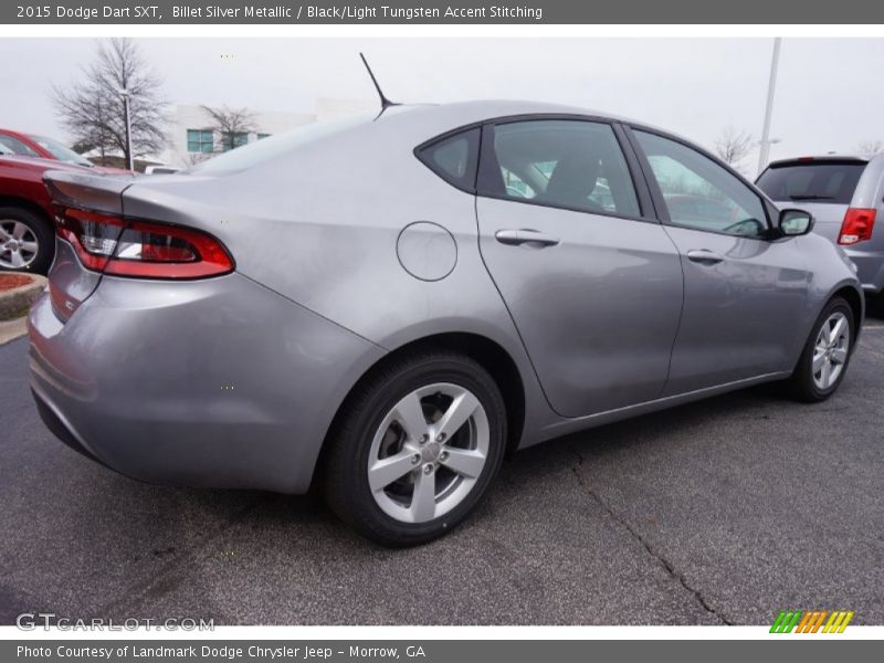 Billet Silver Metallic / Black/Light Tungsten Accent Stitching 2015 Dodge Dart SXT