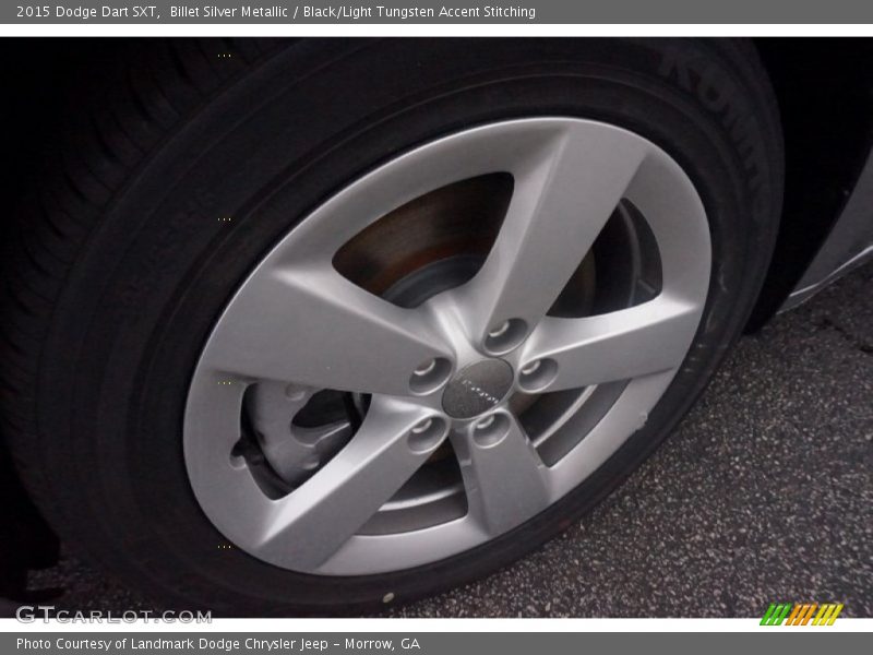 Billet Silver Metallic / Black/Light Tungsten Accent Stitching 2015 Dodge Dart SXT