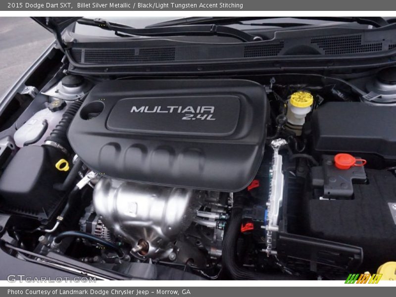 Billet Silver Metallic / Black/Light Tungsten Accent Stitching 2015 Dodge Dart SXT