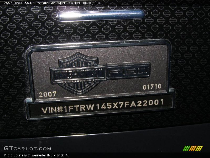 Black / Black 2007 Ford F150 Harley-Davidson SuperCrew 4x4