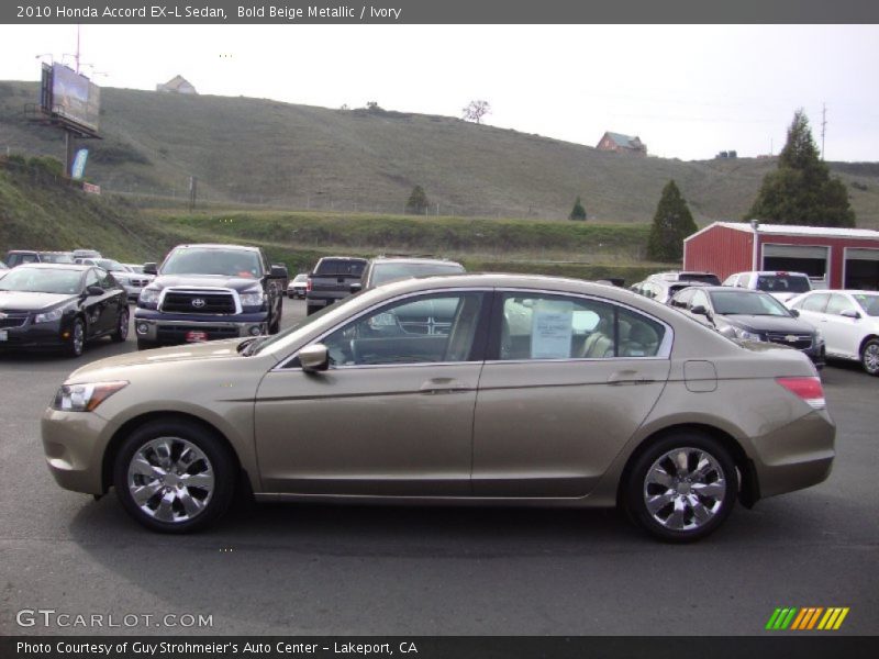 Bold Beige Metallic / Ivory 2010 Honda Accord EX-L Sedan