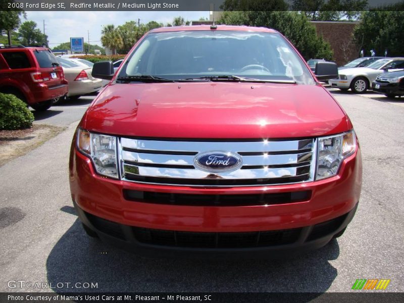 Redfire Metallic / Medium Light Stone 2008 Ford Edge SE