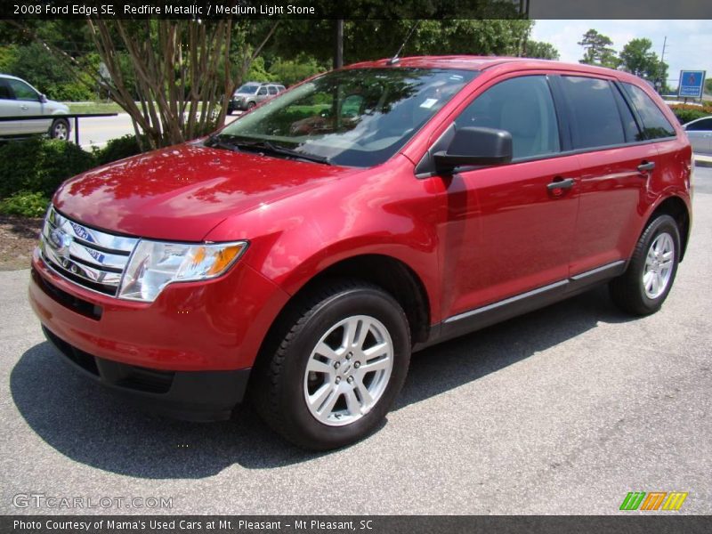 Redfire Metallic / Medium Light Stone 2008 Ford Edge SE