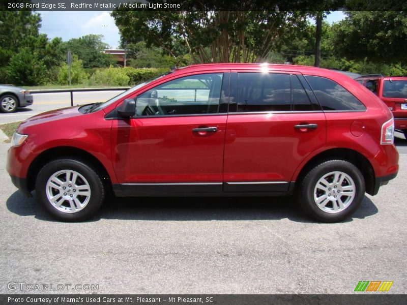 Redfire Metallic / Medium Light Stone 2008 Ford Edge SE