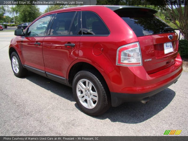 Redfire Metallic / Medium Light Stone 2008 Ford Edge SE