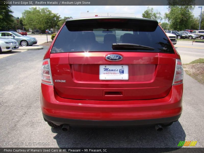 Redfire Metallic / Medium Light Stone 2008 Ford Edge SE
