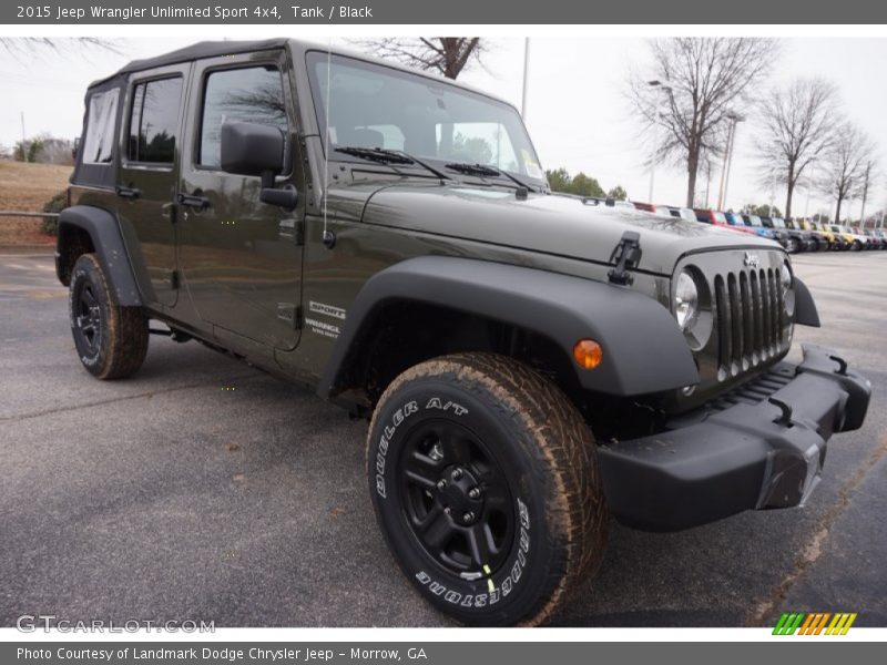 Tank / Black 2015 Jeep Wrangler Unlimited Sport 4x4