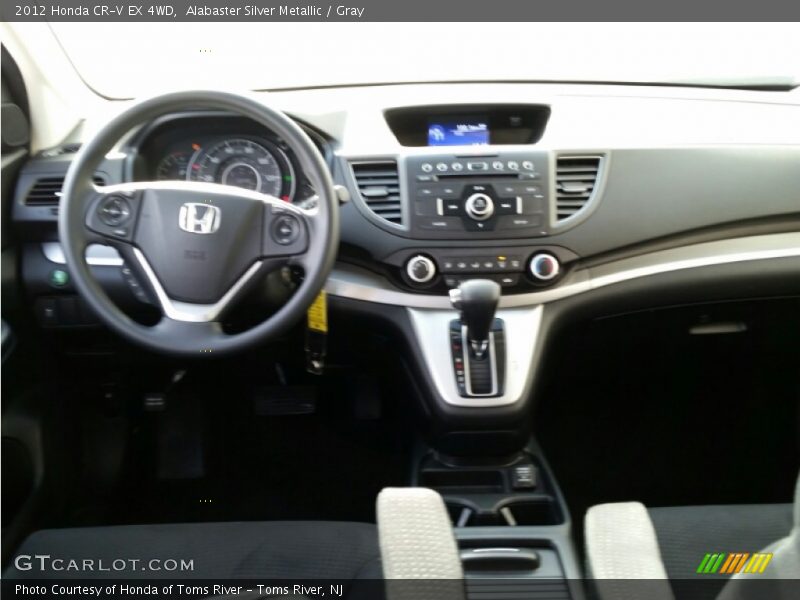 Alabaster Silver Metallic / Gray 2012 Honda CR-V EX 4WD