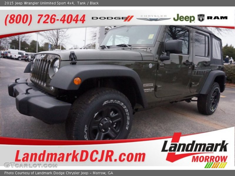 Tank / Black 2015 Jeep Wrangler Unlimited Sport 4x4
