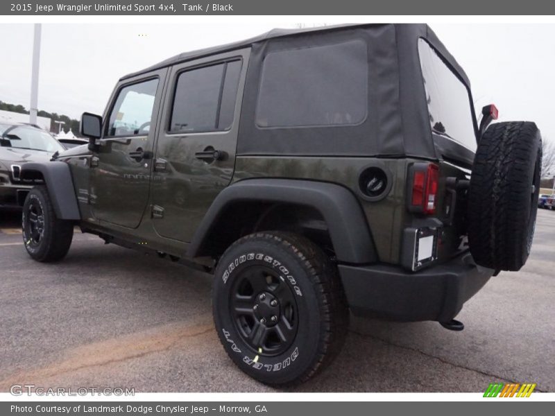 Tank / Black 2015 Jeep Wrangler Unlimited Sport 4x4