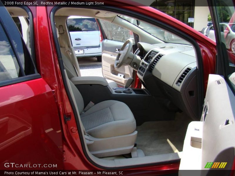 Redfire Metallic / Medium Light Stone 2008 Ford Edge SE
