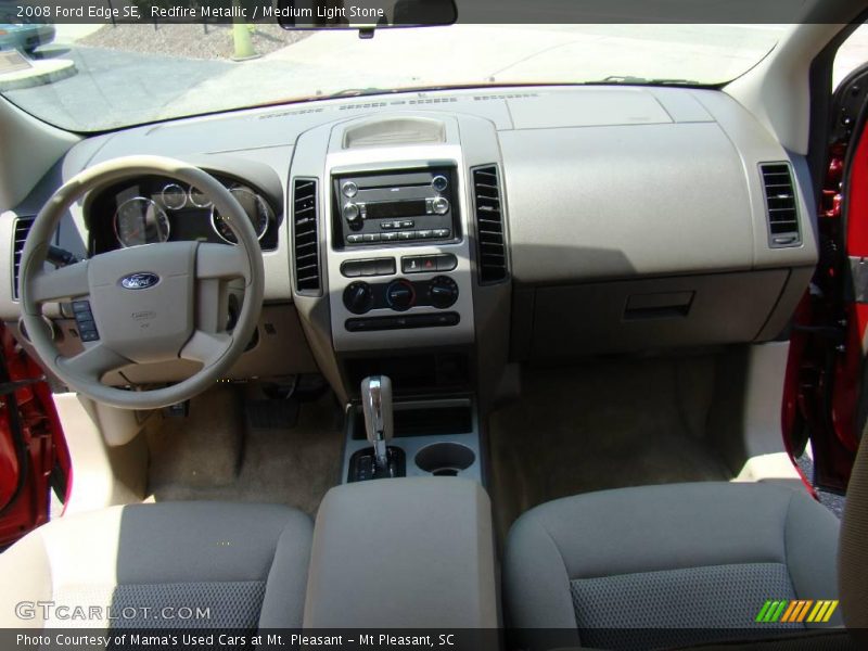 Redfire Metallic / Medium Light Stone 2008 Ford Edge SE
