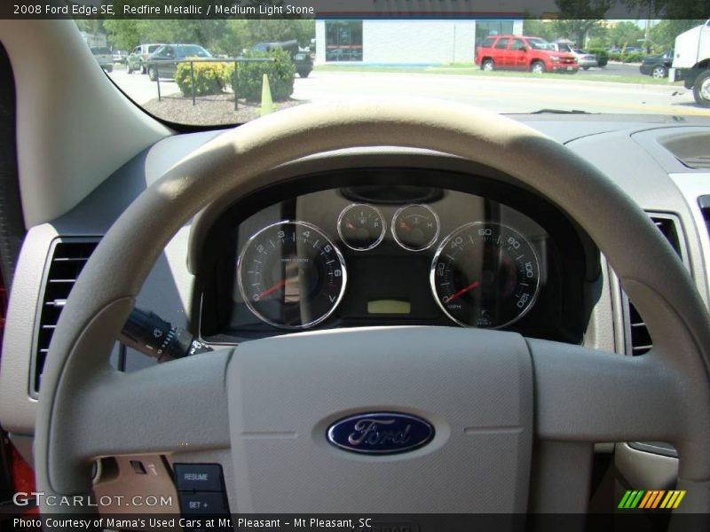Redfire Metallic / Medium Light Stone 2008 Ford Edge SE