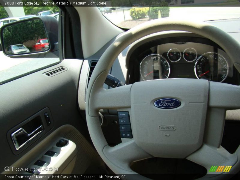 Redfire Metallic / Medium Light Stone 2008 Ford Edge SE