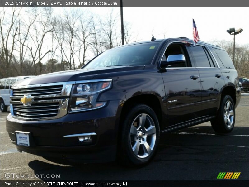 Sable Metallic / Cocoa/Dune 2015 Chevrolet Tahoe LTZ 4WD