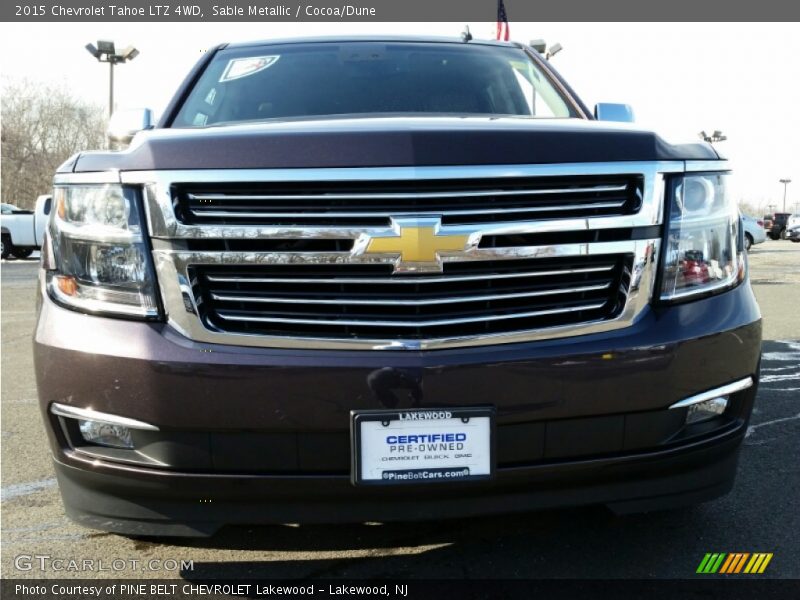 Sable Metallic / Cocoa/Dune 2015 Chevrolet Tahoe LTZ 4WD