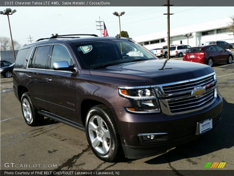 Sable Metallic / Cocoa/Dune 2015 Chevrolet Tahoe LTZ 4WD