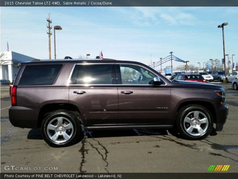 Sable Metallic / Cocoa/Dune 2015 Chevrolet Tahoe LTZ 4WD