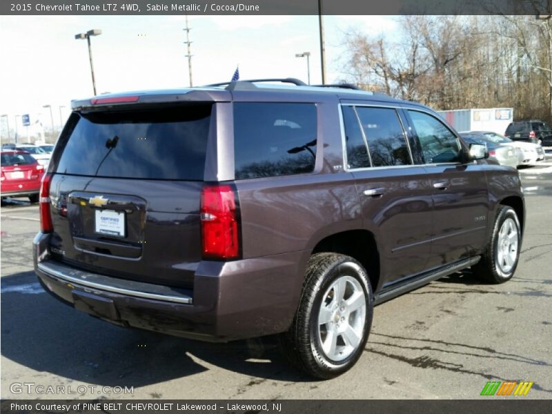 Sable Metallic / Cocoa/Dune 2015 Chevrolet Tahoe LTZ 4WD