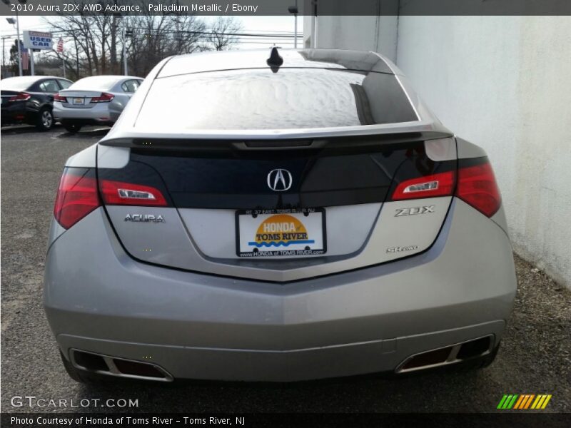 Palladium Metallic / Ebony 2010 Acura ZDX AWD Advance