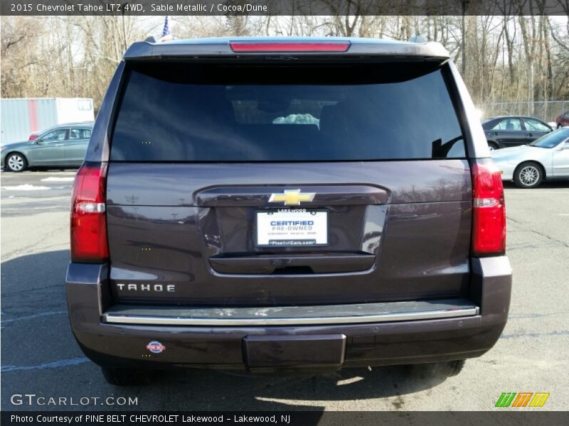 Sable Metallic / Cocoa/Dune 2015 Chevrolet Tahoe LTZ 4WD