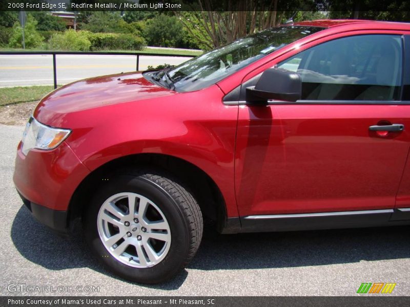 Redfire Metallic / Medium Light Stone 2008 Ford Edge SE