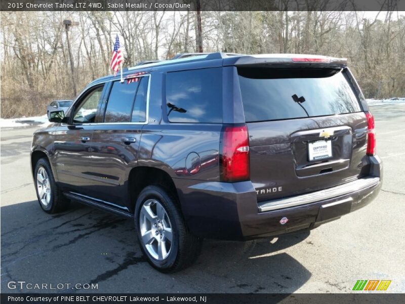 Sable Metallic / Cocoa/Dune 2015 Chevrolet Tahoe LTZ 4WD